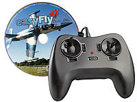 Simulus Modellflug-Simulation "easyFly 4 SE" inkl. USB-Fernsteuerung; Modellflugzeug-Spiele 