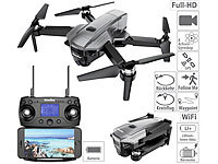 Simulus Faltbarer GPS-Quadrocopter mit Brushless-Motor, 4K-Cam, WLAN und App; Faltbarer WiFi-Quadrocopter mit HD-Kameras 