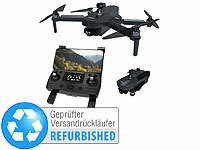 Simulus Faltbare GPS-Drohne, 4K-Cam, 360°-Abstandssensor, Versandrückläufer; Faltbarer WiFi-Quadrocopter mit HD-Kameras Faltbarer WiFi-Quadrocopter mit HD-Kameras 