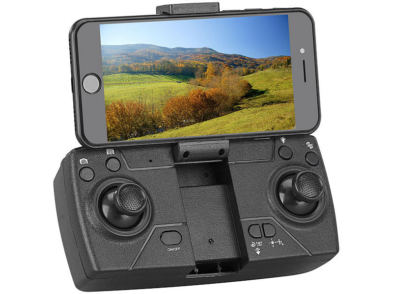 ; Faltbare GPS-WLAN-Quadrokopter mit 4K-Kamera 
