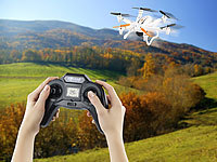 Simulus Kompakter Profi-Hexacopter GH-6.cam, HD-Kamera (Versandrückläufer); Faltbarer WiFi-Quadrocopter mit HD-Kameras 