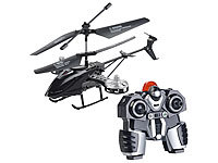 Simulus Ferngesteuerter 4-Kanal-Mini-Hubschrauber mit 5 Rotoren und Gyroskop; Faltbarer WiFi-Quadrocopter mit HD-Kameras, Ferngesteuerte Mini-Helikopter 