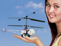 Simulus 4-Kanal Miniatur-Hubschrauber; Faltbarer WiFi-Quadrocopter mit HD-Kameras 