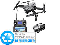 Simulus Faltbarer GPS-Quadrocopter mit Brushless-Motor (Versandrückläufer); Faltbarer WiFi-Quadrocopter mit HD-Kameras, Ferngesteuerte Mini-Helikopter 