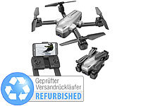 Simulus Faltbarer GPS-Quadrocopter mit 4K-Kamera, WLAN, Versandrückläufer; Faltbarer WiFi-Quadrocopter mit HD-Kameras 