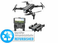 Simulus Faltbare GPS-Drohne mit 4K-Cam, Brushless-Motor, Versandrückläufer; Faltbarer WiFi-Quadrocopter mit HD-Kameras 