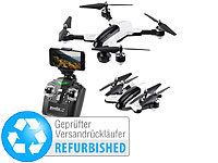 Simulus Faltbarer WiFi-FPV-Quadrocopter mit HD-Cam (Versandrückläufer); Faltbare GPS-WLAN-Quadrokopter mit 4K-Kamera 