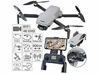 Simulus Faltbare GPS-Drohne mit 4K-Cam, 2-Achsen-Gimbal, Brushless-Motor, WLAN