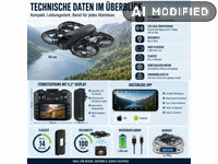 ; Faltbarer WiFi-Quadrocopter mit HD-Kameras Faltbarer WiFi-Quadrocopter mit HD-Kameras Faltbarer WiFi-Quadrocopter mit HD-Kameras 