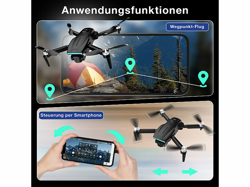 ; Faltbarer WiFi-Quadrocopter mit HD-Kameras Faltbarer WiFi-Quadrocopter mit HD-Kameras Faltbarer WiFi-Quadrocopter mit HD-Kameras 